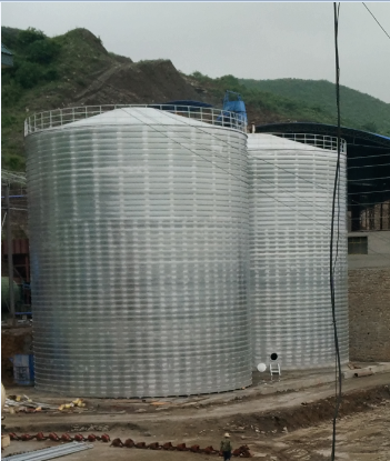 建昌粮食钢板仓的安装全过程不用热焊接